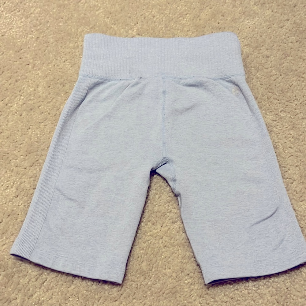 These shorts are more so for giving a shape, and they are the color light blue